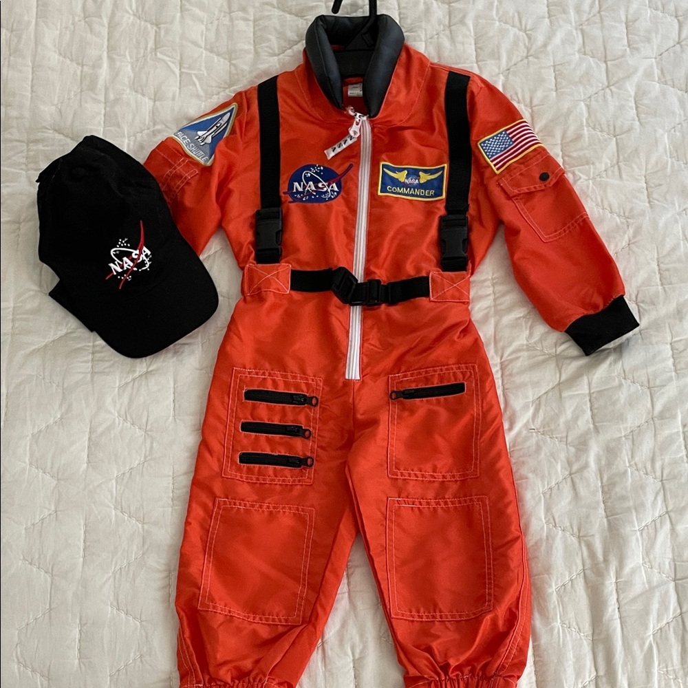 Kids Astronaut Costume - Orange